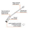 Dado p/bujías cuadro 3/8" articulado 5/8", extensión 10"