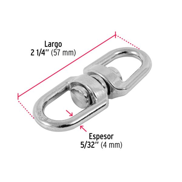 Destorcedor metálico de 5/32", FIERO