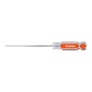 Desarmador cabinet 1/8" x 4" mango de acetato, TRUPER
