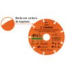 Disco 4-1/2" multimaterial de carburo de tungsteno, TRUPER