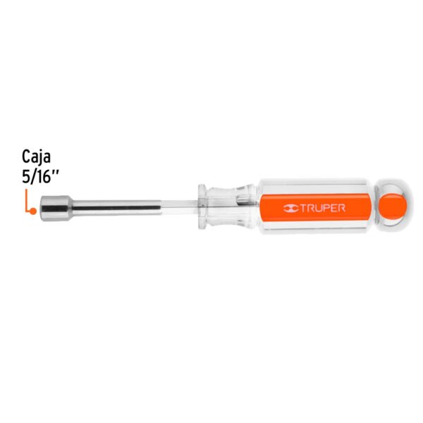 Desarmador de caja 5/16" mango de acetato, TRUPER