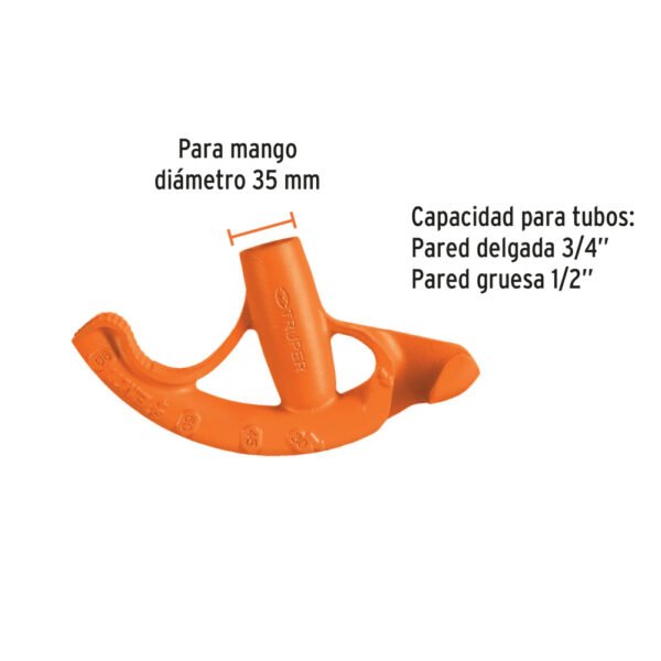 DOTU-5075+FC2 Doblador de tubo conduit 3/4", TRUPER
