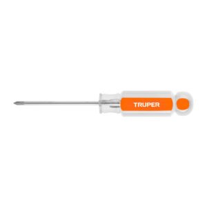 Desarmador de cruz 1/8" x 2-1/2" mango de acetato, TRUPER