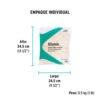 Bolsa de 1/2 kg de estopa extra fina, color crema, KLINTEK