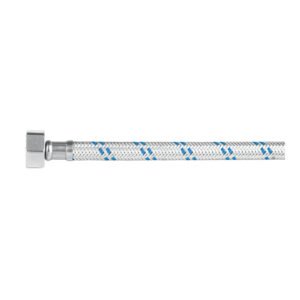 Manguera p/WC, aluminio, 1/2" x 7/8", 35 cm, FOSET