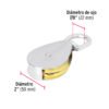 Garrucha metálica para noria de 2", FIERO