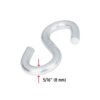 Gancho "S" de 5/16" de acero para cable, FIERO