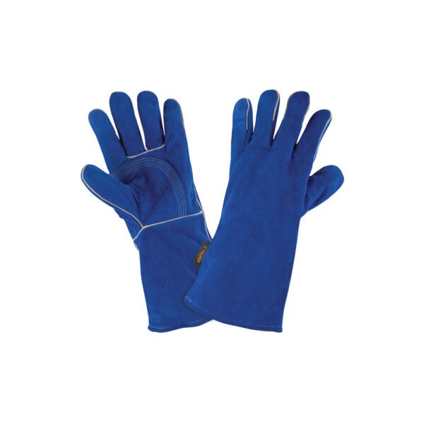GU-515 Guantes para soldador, reforzados, azules, TRUPER