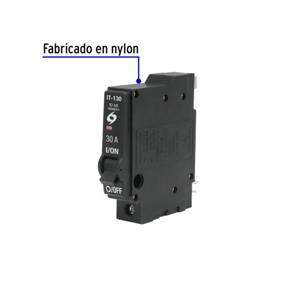 IT-130+FC1 Interruptor de 1 polo 30A, enchufable, VOLTECK