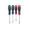 Juego de 4 desarmadores mango Comfort Grip, PRETUL