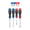 Juego de 4 desarmadores mango Comfort Grip, PRETUL