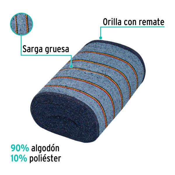 Metro de jerga sarga gruesa azul, KLINTEK