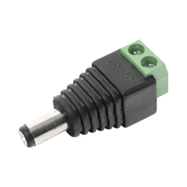 JR52-l-600x600 Adaptador Macho Tipo Jack de 3.5 mm Polarizado de 12 Vcc / Terminales Tipo Tornillo / Polarizado (+/-) / Ideal para Cámaras de Video Vigilancia.