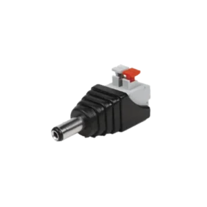 Adaptador tipo Jack de 3.5 mm Macho Polarizado de 12 Vcc con Terminales de Presión.