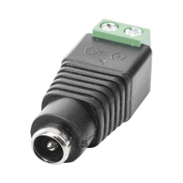 JR53-l-600x600 Adaptador Hembra Tipo Jack de 3.5 mm polarizado de 12 Vcc / Terminales Tipo Tornillo / Polarizado (+/-) / Ideal para Cámaras de Video Vigilancia.