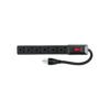 Multicontacto 16 AWG doméstico económico 6 entradas, negro