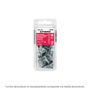 Blíster 12 pijas #14x3/4" hexagonal punta broca con rondana