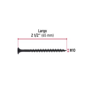 Blíster 8 pijas 10 x 2" cabeza plana phillips multiusos (copia)