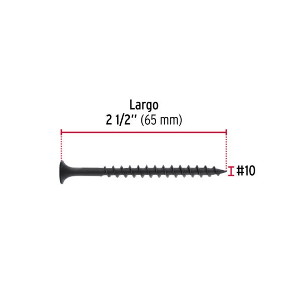 Blíster 8 pijas 10 x 2" cabeza plana phillips multiusos (copia)