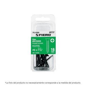 Blíster 20 pijas 6 x 1" cabeza plana phillips multiusos