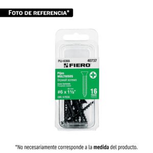 Blíster 13 pijas 6 x 2" cabeza plana phillips multiusos