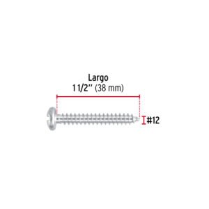 Blíster con 6 pijas para lámina, #12 x 1-1/2", FIERO