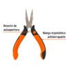 PM-PC4+FC2 Mini pinza de punta curva 5" mango Comfort Grip, TRUPER