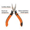 PM-PU4+FC1 Mini pinza de punta y corte 5" mango Comfort Grip, TRUPER