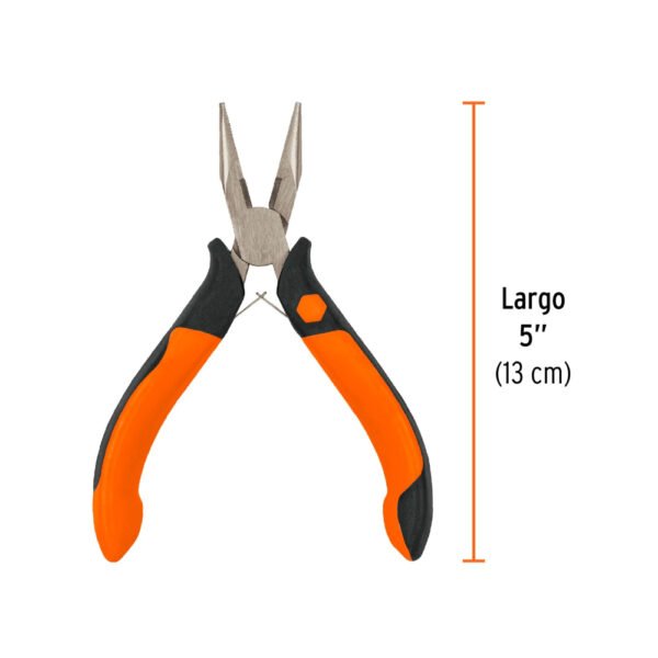 PM-PU4+FC2 Mini pinza de punta y corte 5" mango Comfort Grip, TRUPER