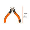Mini pinza tipo tenaza 4" mango Comfort Grip, TRUPER