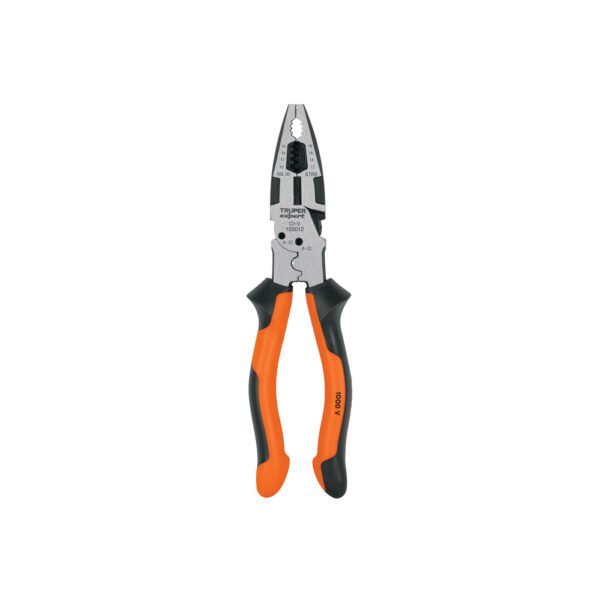Pinza multiuso 8" electricista, comfort grip, TRUPER EXPERT