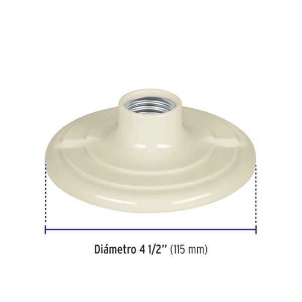 Portalámpara 4-1/2" de baquelita, VOLTECK