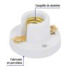 Portalámpara de porcelana para candil, VOLTECK
