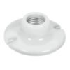 Portalámpara de porcelana, 3-1/2", redonda, VOLTECK