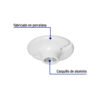 Portalámpara de porcelana, 4-1/2", redonda, VOLTECK