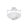 Portalámpara de porcelana, 4-1/2", redonda, VOLTECK