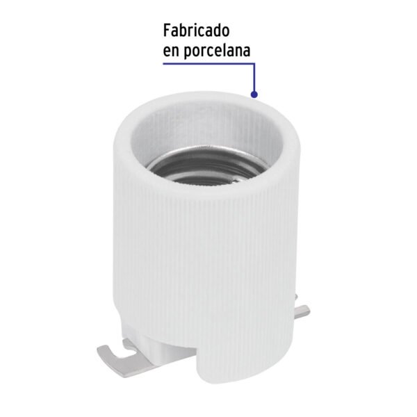 Portalámpara de porcelana, base tipo Mogul (E39), VOLTECK