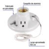 Portalámpara de porcelana, con ladrón y cadena, VOLTECK