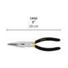 Pinza de punta y corte 8" mango de PVC, PRETUL