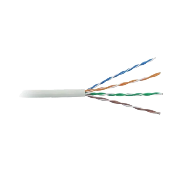 PROCAT5EW500-LAT-IZQ-l Cable Cat5e de alto rendimiento certificaciones ETL, UL, de 500 ft ( 152.5 m ) de color Blanco, para aplicaciones en video vigilancia, redes de datos. Uso Interior.
