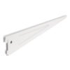 Ménsula plana blanca para cremallera doble, 22cm, FIERO