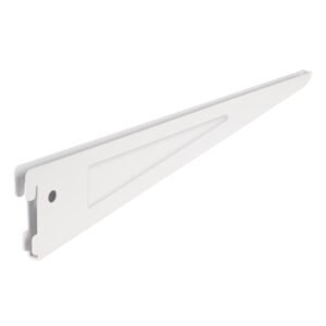 Ménsula plana blanca para cremallera doble, 22cm, FIERO