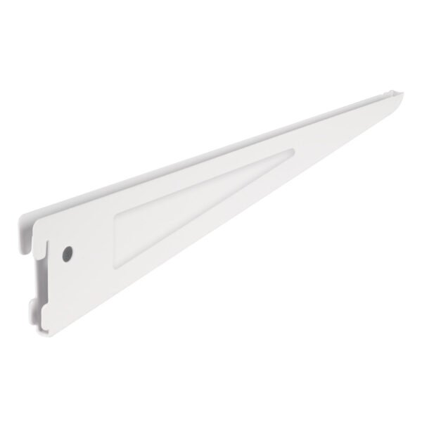 Ménsula plana blanca para cremallera doble, 22cm, FIERO