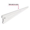 Ménsula plana blanca para cremallera doble, 22cm, FIERO