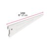 Ménsula plana blanca para cremallera doble, 37cm, FIERO