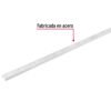 Cremallera doble blanca para ménsulas planas, 1.5m, FIERO