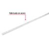 Cremallera sencilla blanca para ménsulas planas, 1m, FIERO
