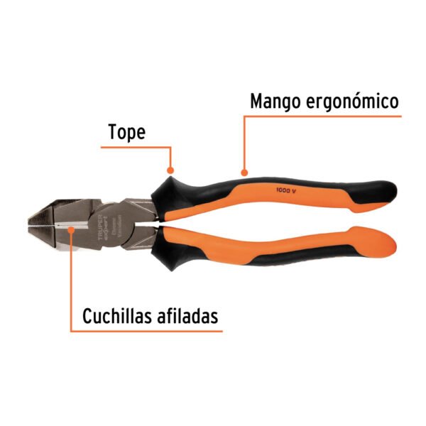 T200-9X+FC1 Pinza electricista 8" uso rudo, alta palanca, Comfort Grip