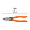 Pinza para electricista 8" uso rudo, mango PVC, TRUPER
