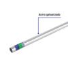 Tubo Conduit 3/4" pared delgada (1 mm), et. verde, 3 m
